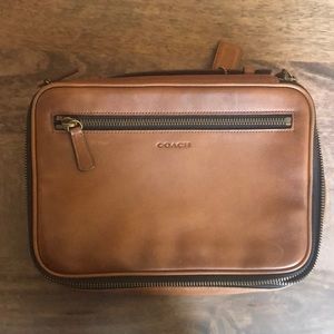 Coach leather travel case/toiletry case
